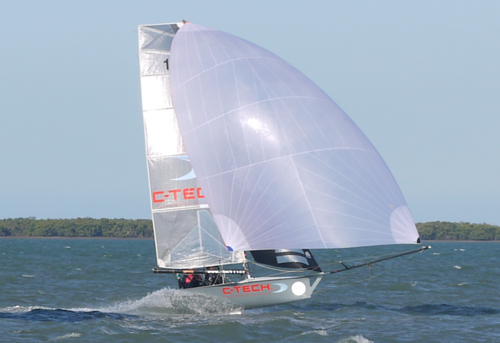 12ft skiff with spinnaker