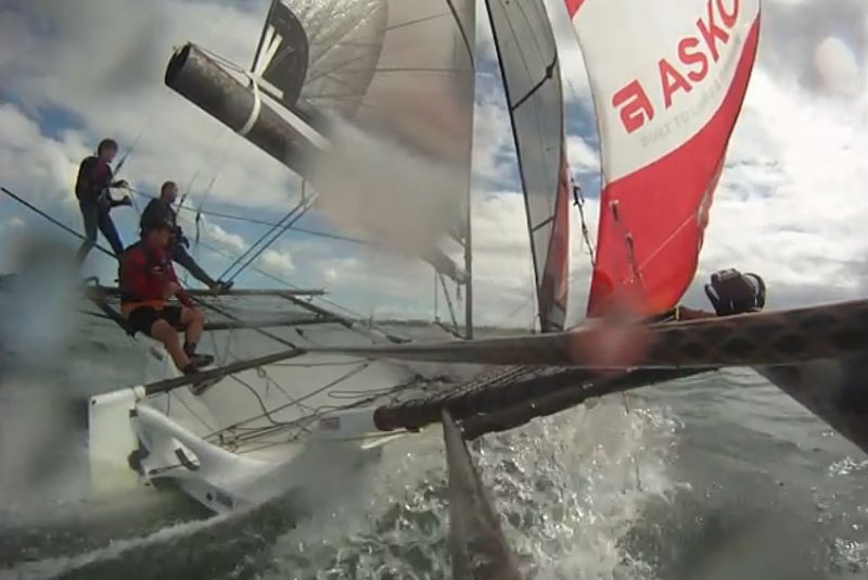 Onboard video from Sailtech - Brisbane 18 Footers